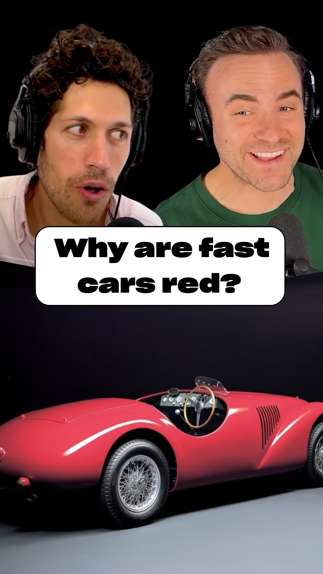 Instagram post by @nick.of.new.york for Wondery. Caption reads: Racing red isn’t just a color. It’s a feeling 🏎....