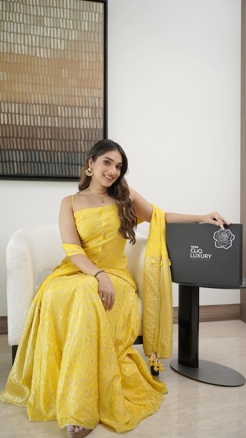 Instagram post by @tashin13 for TATA CLiQ Luxury. Caption reads: [...] piece, chosen from @indi_luxe on....