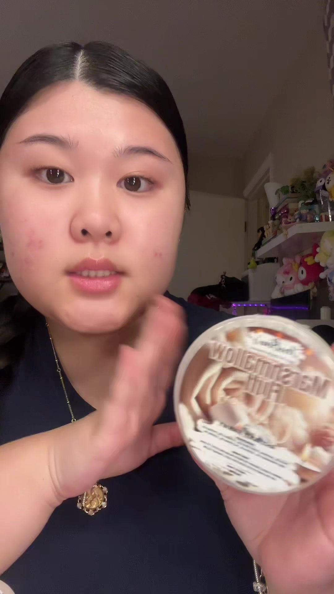 TikTok post by @annikaaleonaa for JerrBears Company. Caption reads: [...] marshmallows on candy clouds😫🍭....