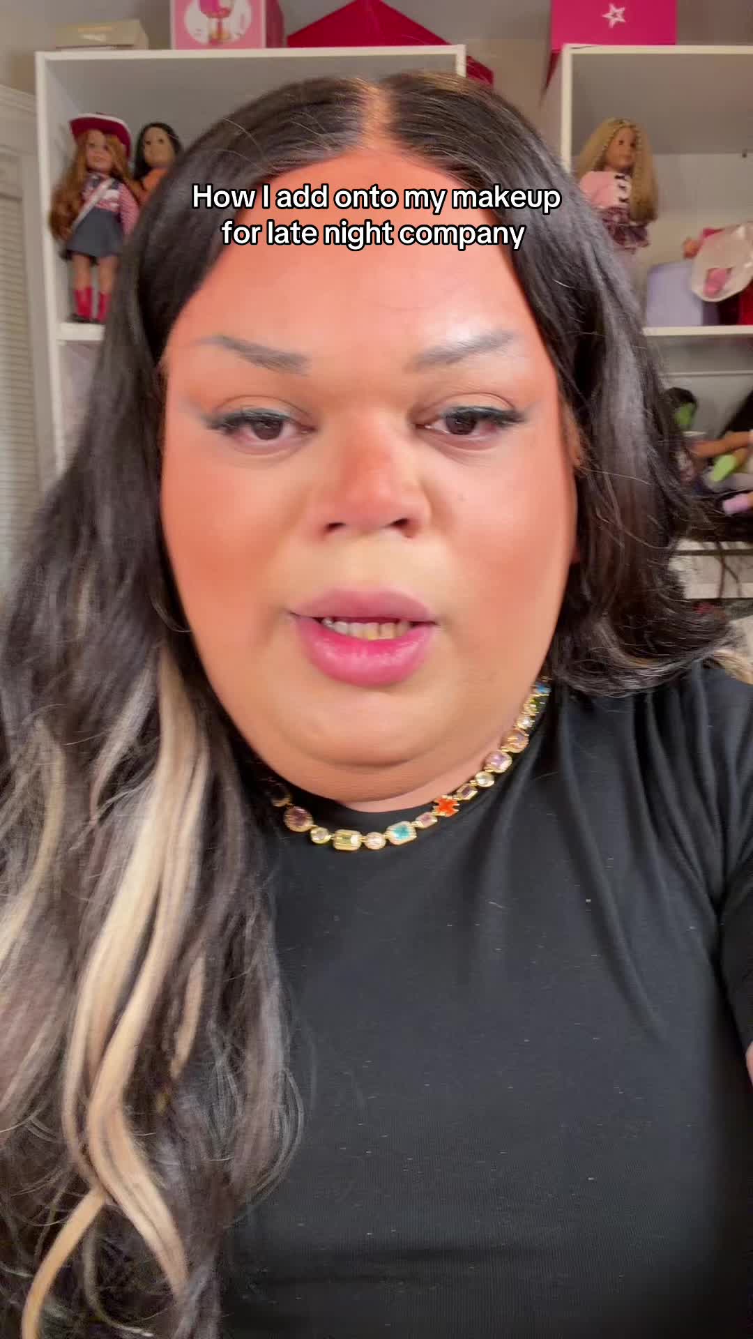 TikTok post by @joolieannie for DIBS Beauty. Caption reads: [...] @KimChi Chic Beauty @DIBSBEAUTY.