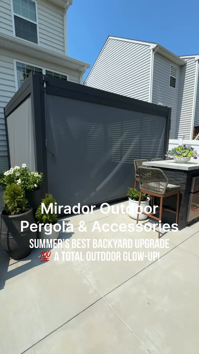 Instagram post by @myhousefromscratch for Mirador Outdoor. Caption reads: [...] on my home directly in your DMs🔗....