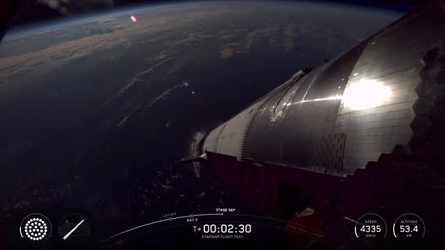 Instagram post by @spacex_spacenews for SpaceX. Caption reads: Hot staging separation! Credit @spacex

#spacex....