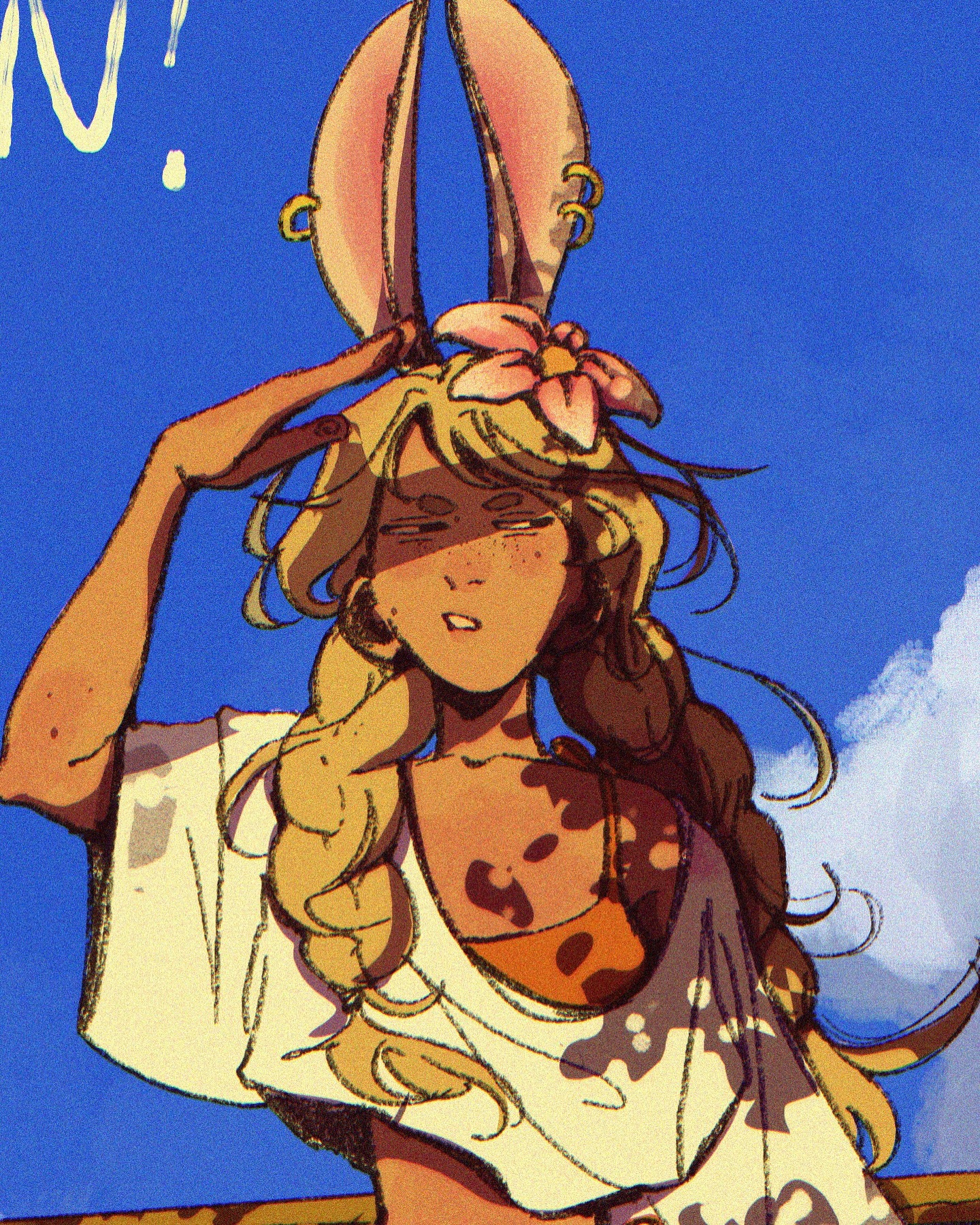 Instagram post by @hunnismoker for Xppen. Caption reads: Bunni cant find the beach ;__; can you help....