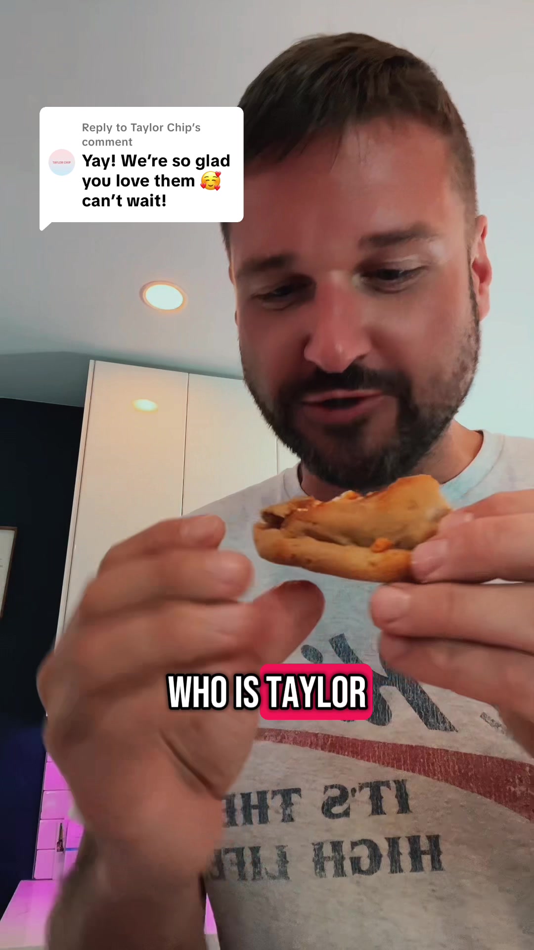 TikTok post by @zacharyheath21 for Taylor Chip. Caption reads: Replying to @Taylor Chip .