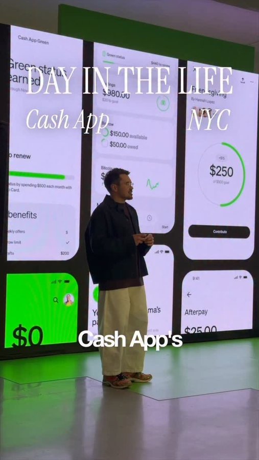 Instagram post by @bonsanemera for Cash App. Caption reads: I attended the Cash App Fall Releases Event in NYC....