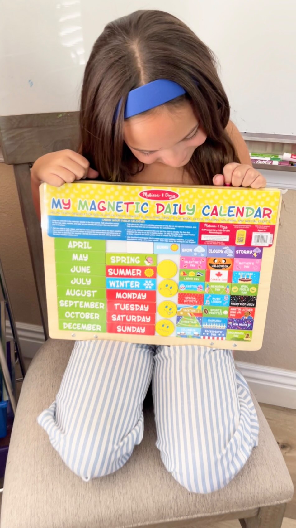 Instagram post by @gunnsgirls for Melissa & Doug. Caption reads: This is how we use our @melissaanddougtoys back to....