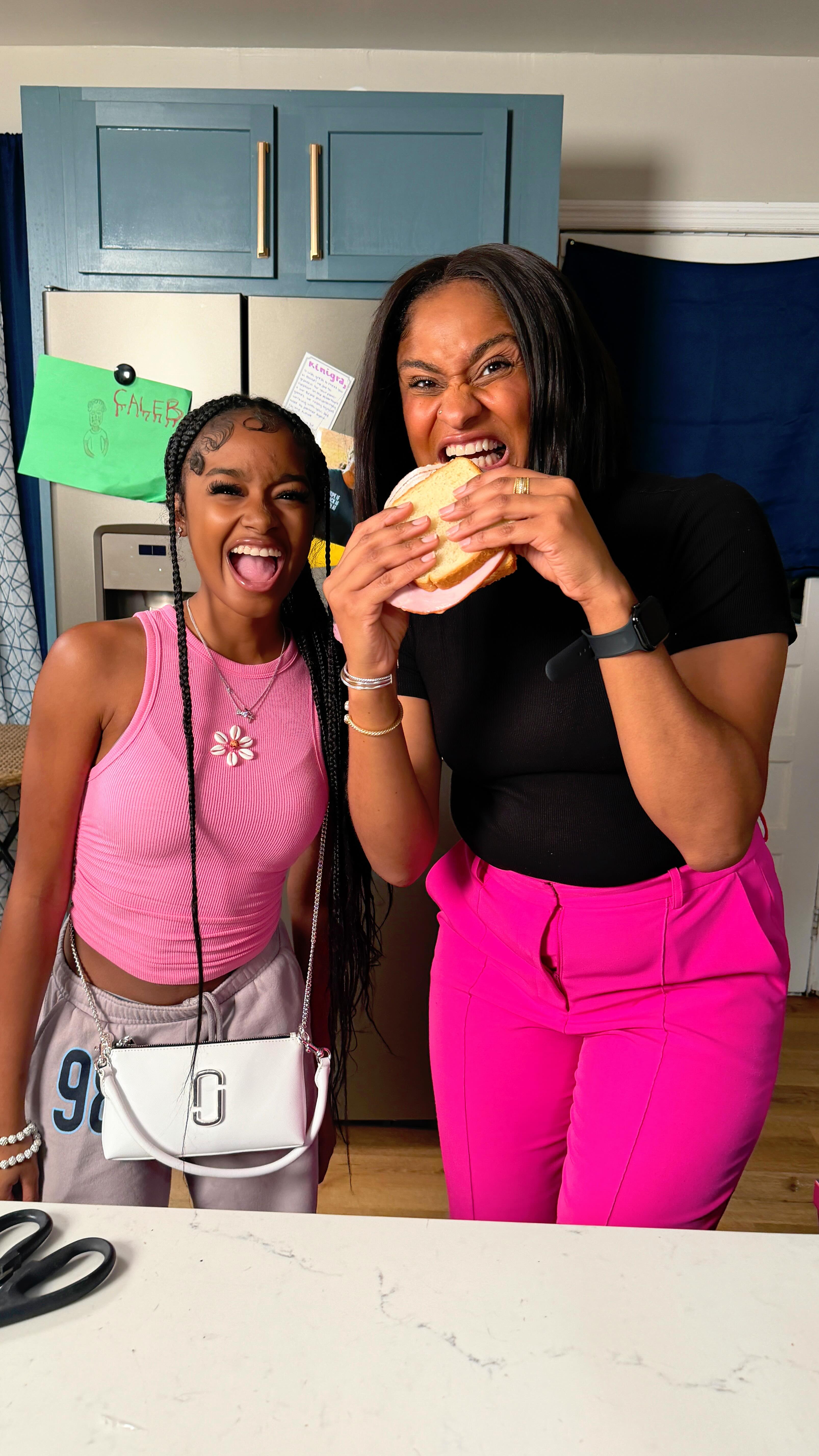 Instagram post by @kinigra for Dietz & Watson. Caption reads: Taught her that our full cart can help fill more....