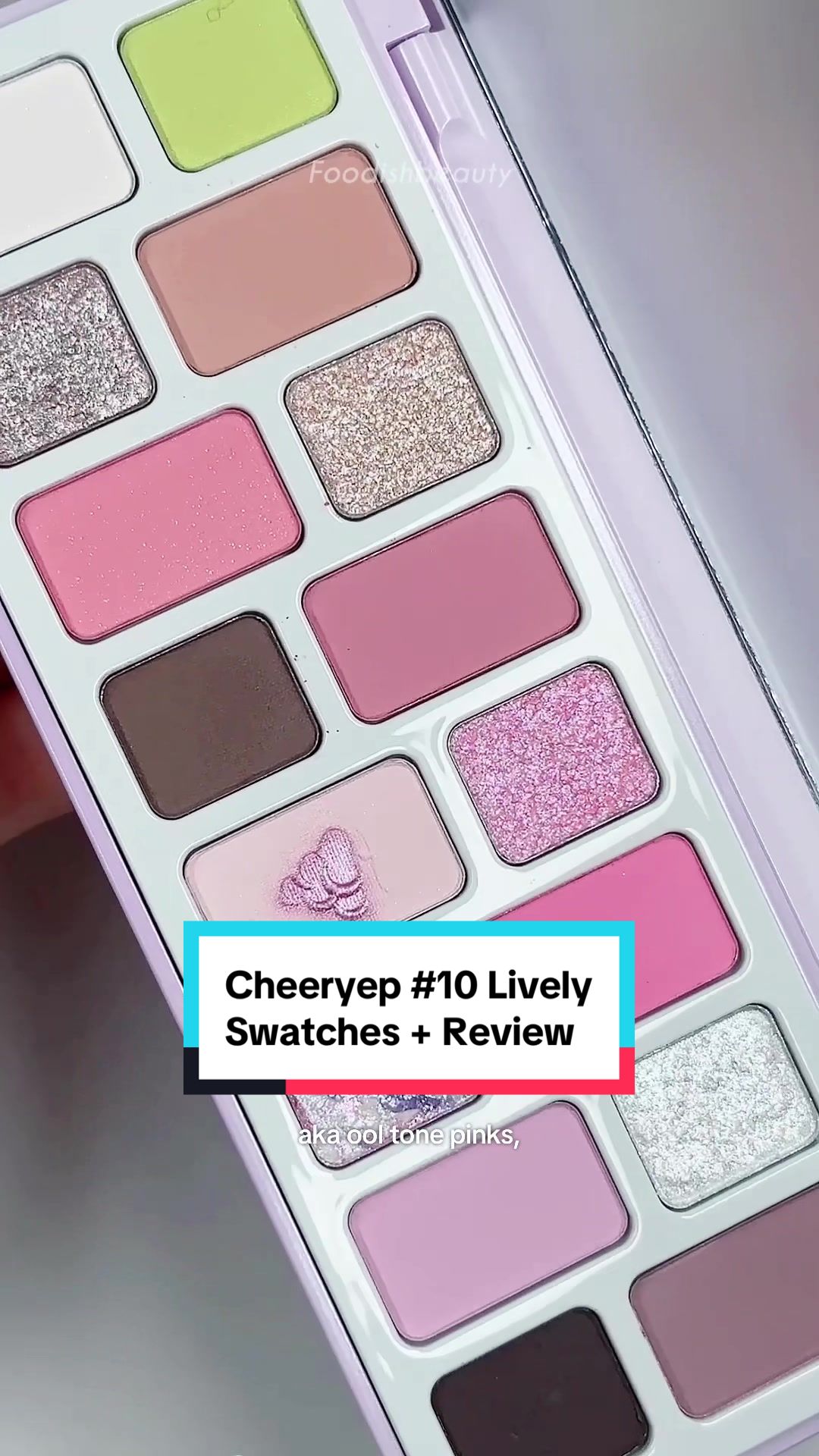 TikTok post by @foodishbeauty2.0 for CBeautyMall. Caption reads: [...] the end of the video! 🫶🏻 *PR gifted....