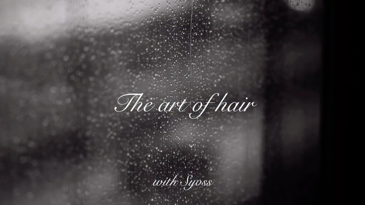 Instagram post by @august_xvi for Syoss. Caption reads: the story about hair w. @syoss 🖤.