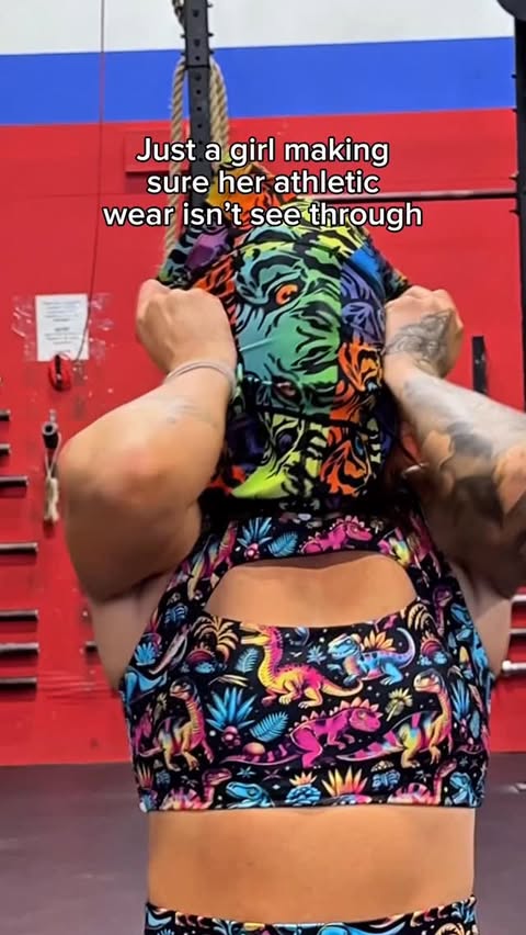 Instagram post by @onethirtythicc for Constantly Varied Gear. Caption reads: The man who cleans the gym watched me film this....