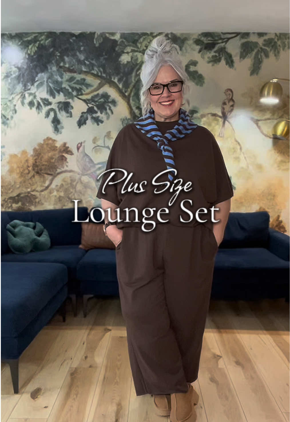 TikTok post by @cathywashkowiak for Beautifect. Caption reads: I love a comfy lounge set! This one checks all the....