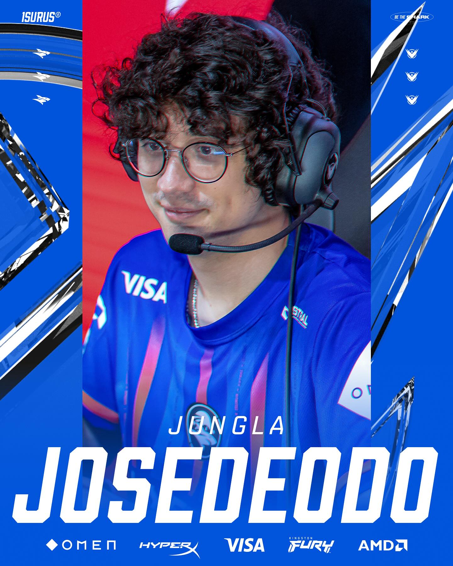 Instagram post by @teamisurus for Visa. Caption reads: ¡SEGUIMOS JUNTOS! 🫂

🇦🇷 @Josedeodo representará....
