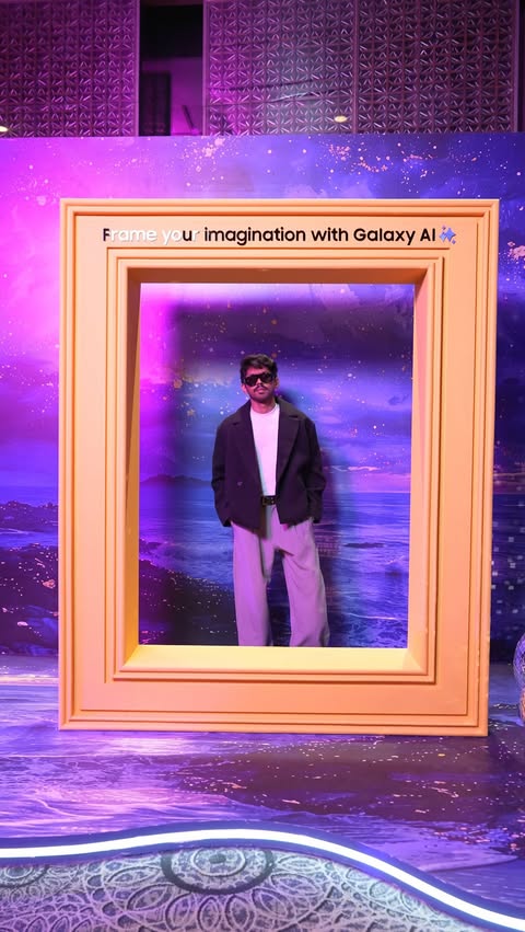 Instagram post by @dhirajjjjj_ for Samsung India. Caption reads: [...] Thanks to #GalaxyS26Ultra @samsungindia Now....