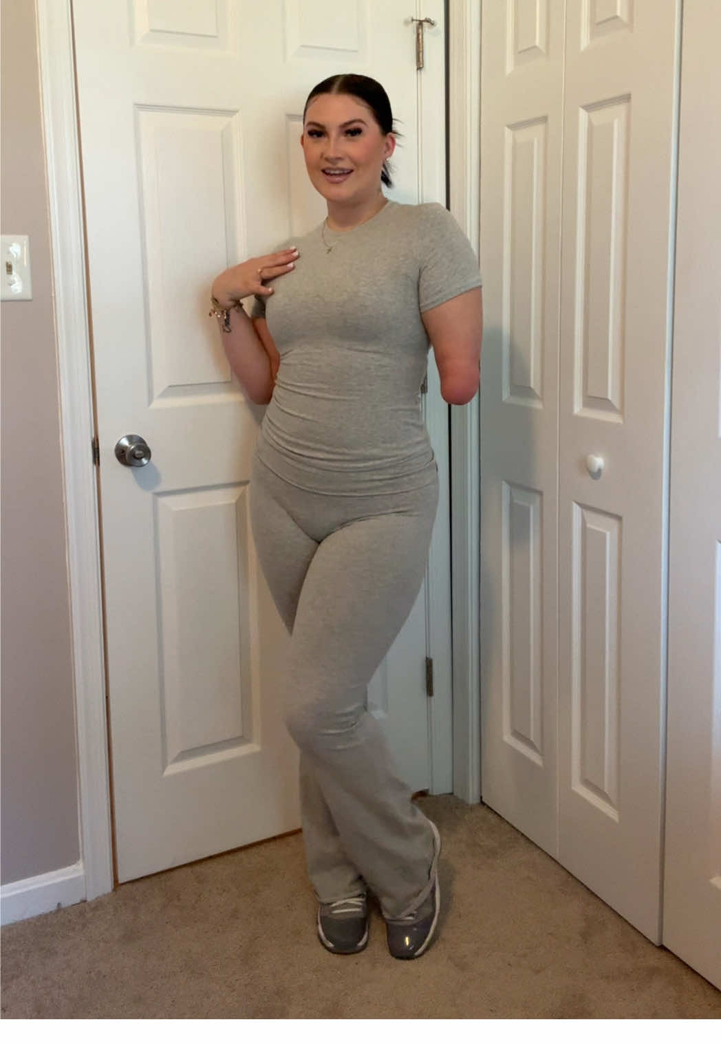 TikTok post by @mikaynicole_ for PUMIEY. Caption reads: another 2 piece set for yall  @PUMIEY #pumiey....