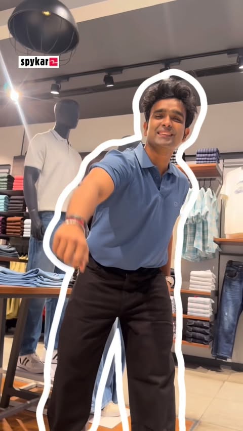 Instagram post by @rohanrajputactor for SPYKAR. Caption reads: I love shopping the new collection of....