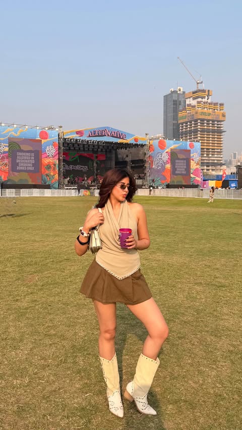 Instagram post by @devikavinayek for Smirnoff. Caption reads: Turning up the heat with Smirnoff Mirchi Mango....