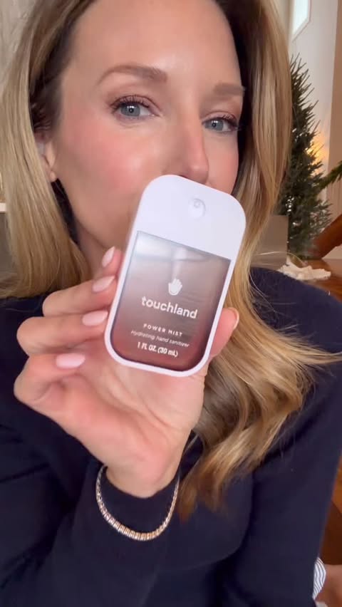 Instagram post by @mrsamyearnhardt for Touchland. Caption reads: The perfect stocking stuffer! 

@touchland....