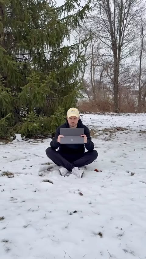 Instagram post by @the_3dwizard for Microsoft Surface. Caption reads: #SurfacePartner 3D modeling, wherever you need it.....