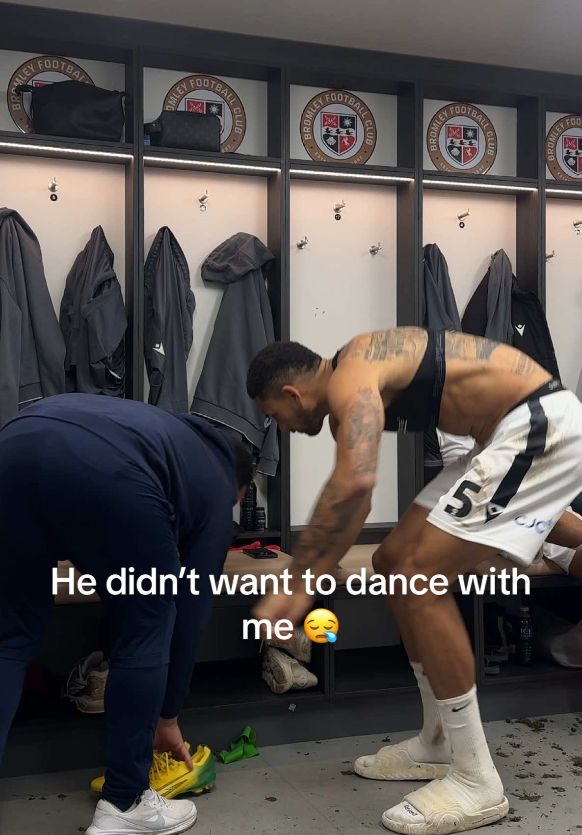 TikTok post by @oshowme for statsports. Caption reads: [...] na 😪🤣 Massive win, UP THE BROMMM!....