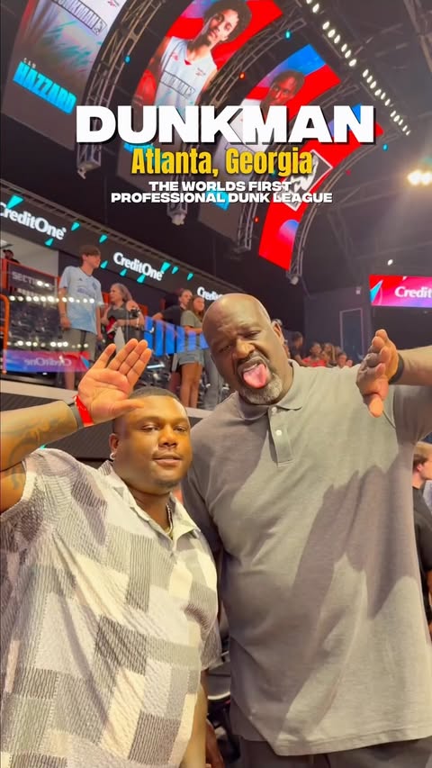 Instagram post by @vibesinatl for TNT Sports. Caption reads: [...] YouTube via @dunkmanofficial, @shaq, TNT....
