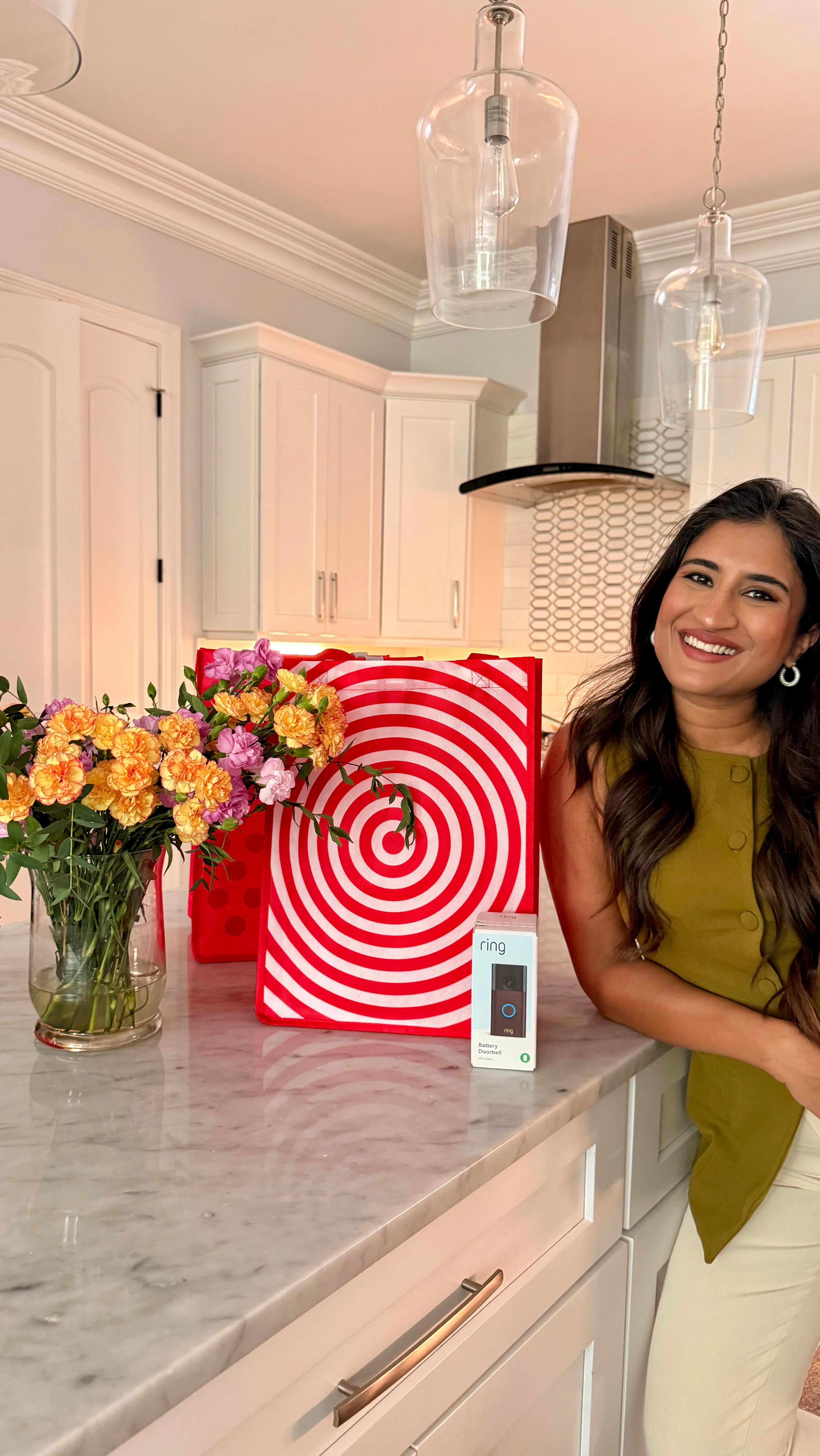 Instagram post by @mariumhosein for Ring. Caption reads: #Ad Keep an eye on what matters most with Ring,....