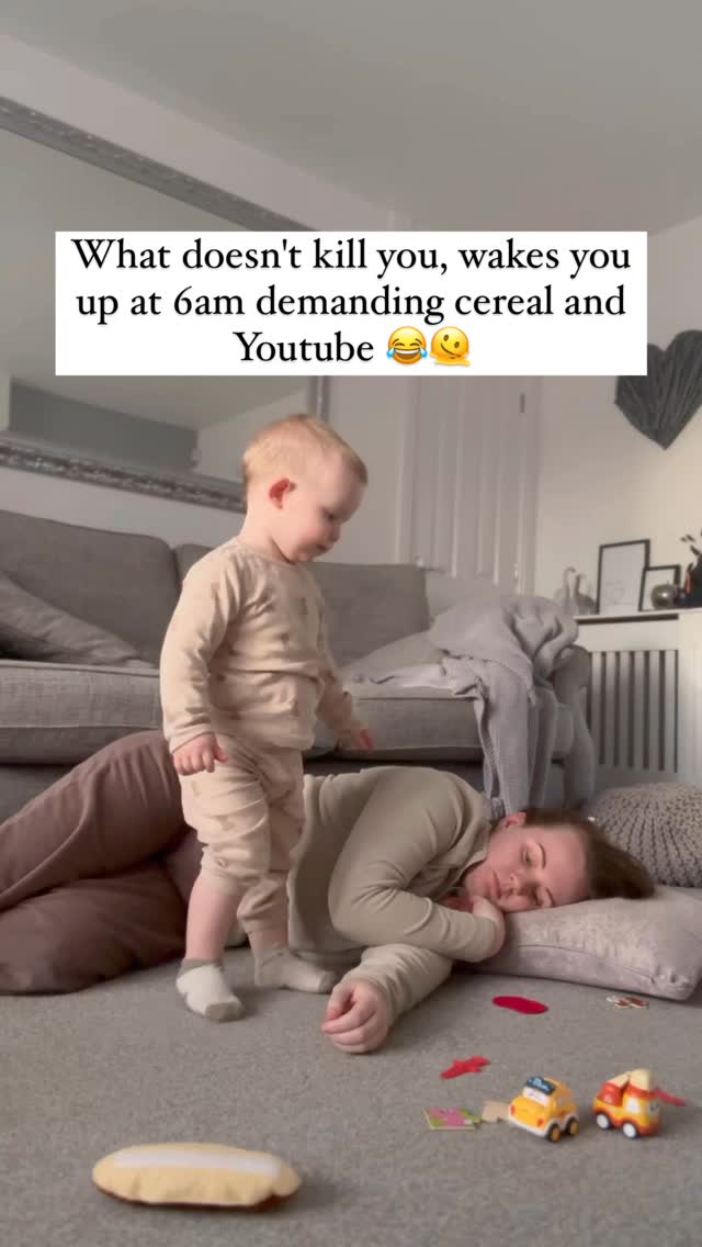 Instagram post by @newmumshub for The Bump. Caption reads: 5 MORE MINUTES 😴💤

Toddlers have this uncanny....