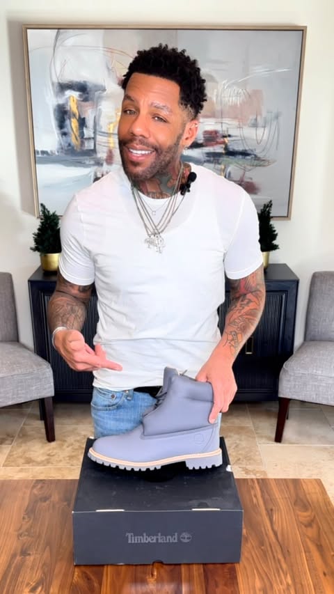 Instagram post by @coreyrochecreates for Timberland. Caption reads: [...] of the week! Thanks to my #sponsor....