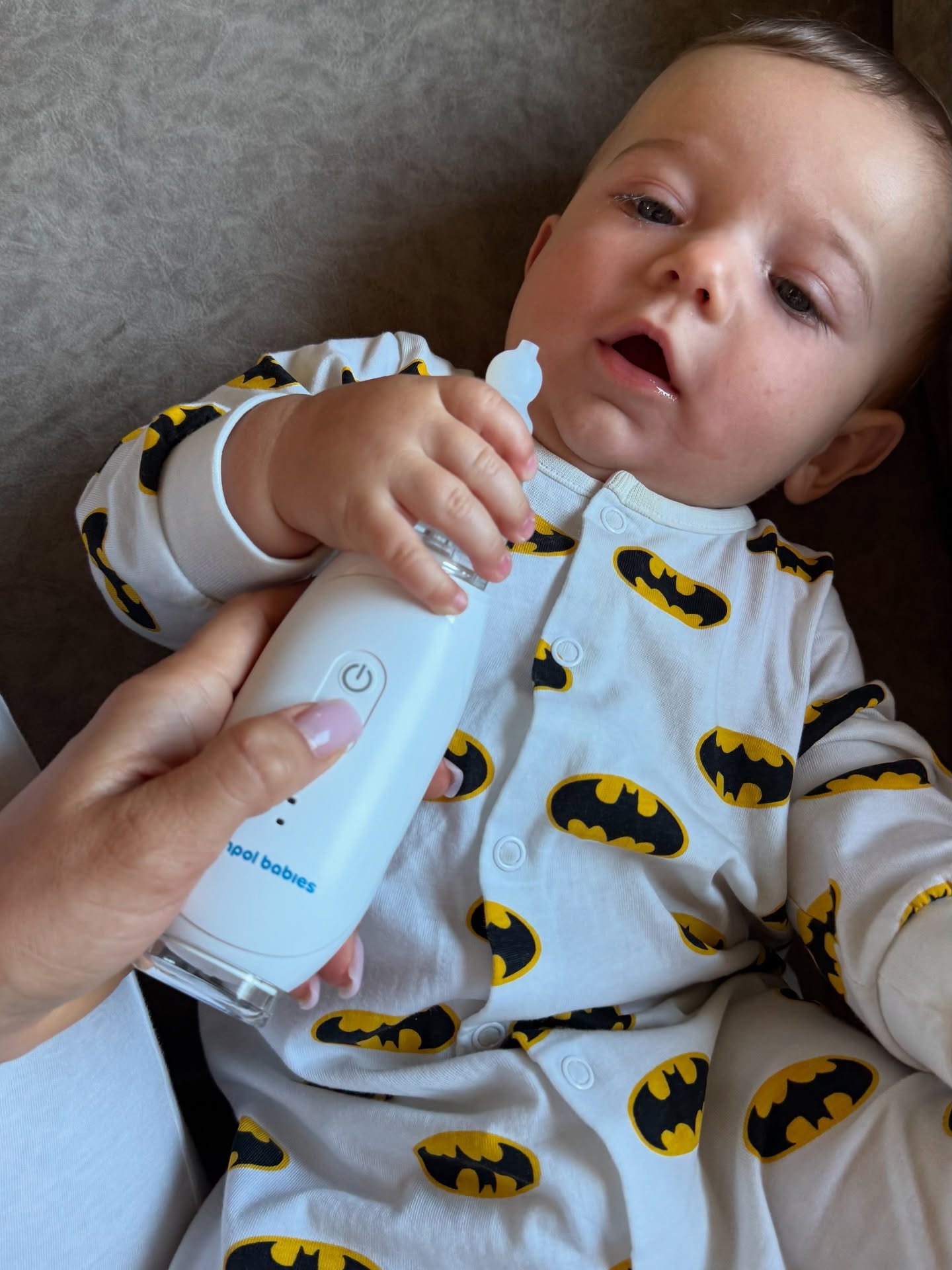 Instagram post by @roomkate for Canpol babies. Caption reads: Akcja jesień , przeziębienia Katar i aspirator....