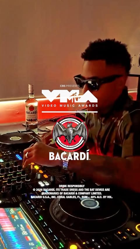Instagram post by @calebcalloway for BACARDÍ. Caption reads: [...] with a remix you never expected with....