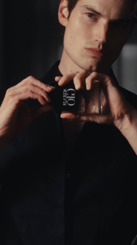 Instagram post by @moritz_hau for Armani beauty. Caption reads: Anzeige | Day in my life with @armanibeauty .....