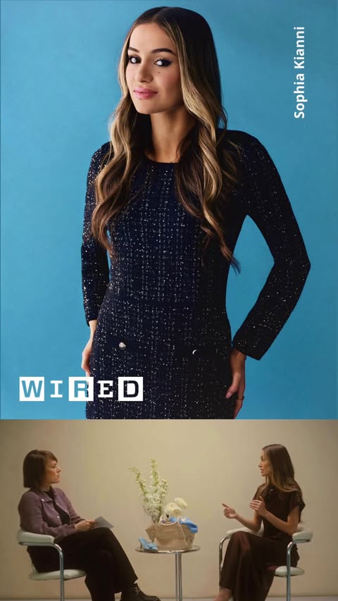 Instagram post by @sophiakianni for WIRED. Caption reads: Sat down with @WIRED to talk about @phiaco’s....