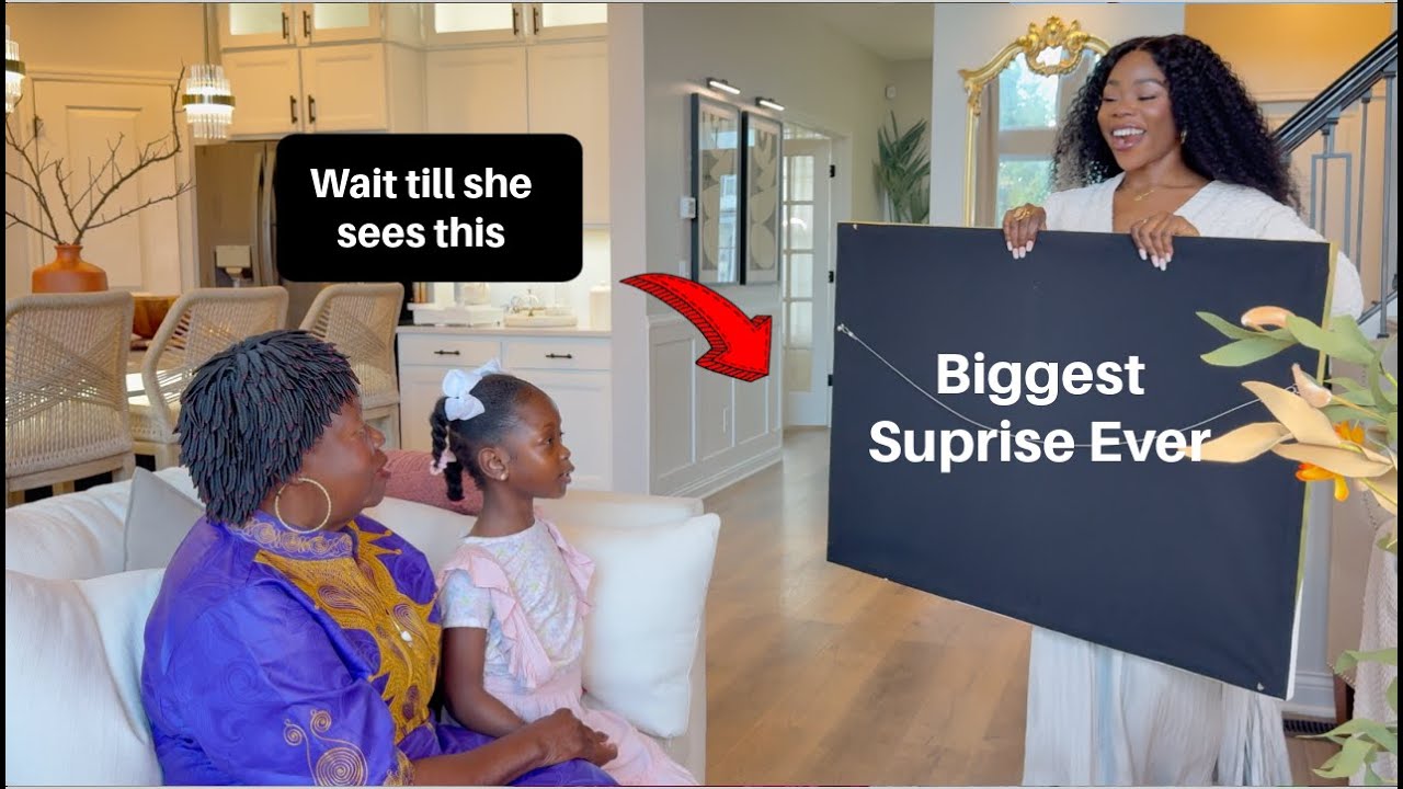 YouTube post by @mercygonoRN for PaintYourLife. Caption reads: surprising my mom with a life changing gift for....