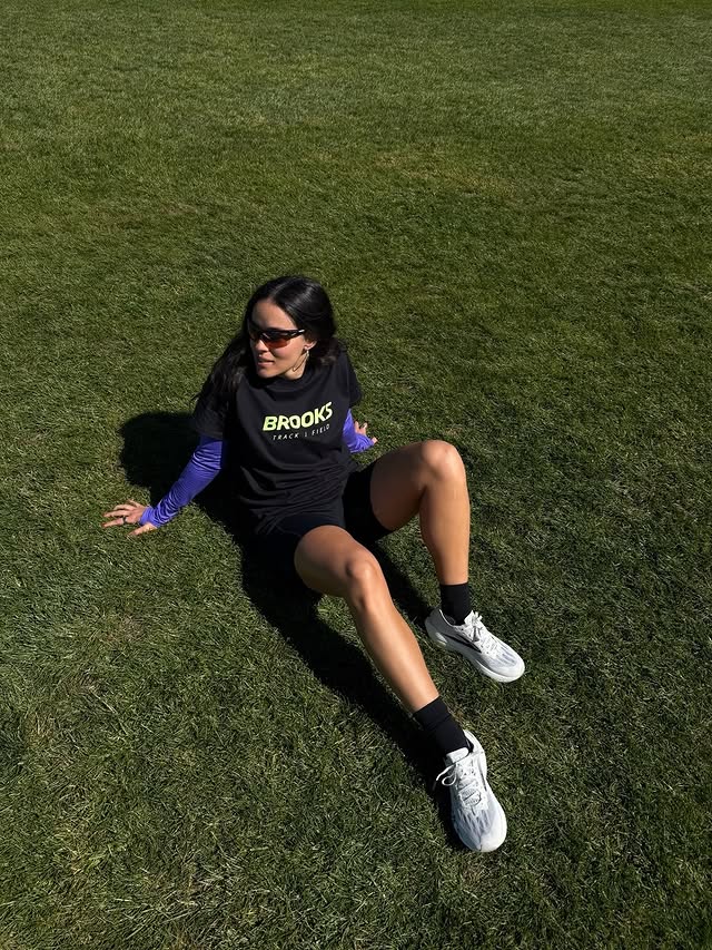 Instagram post by @aliazaita for Brooks Running. Caption reads: [...] marathon, but being there with....