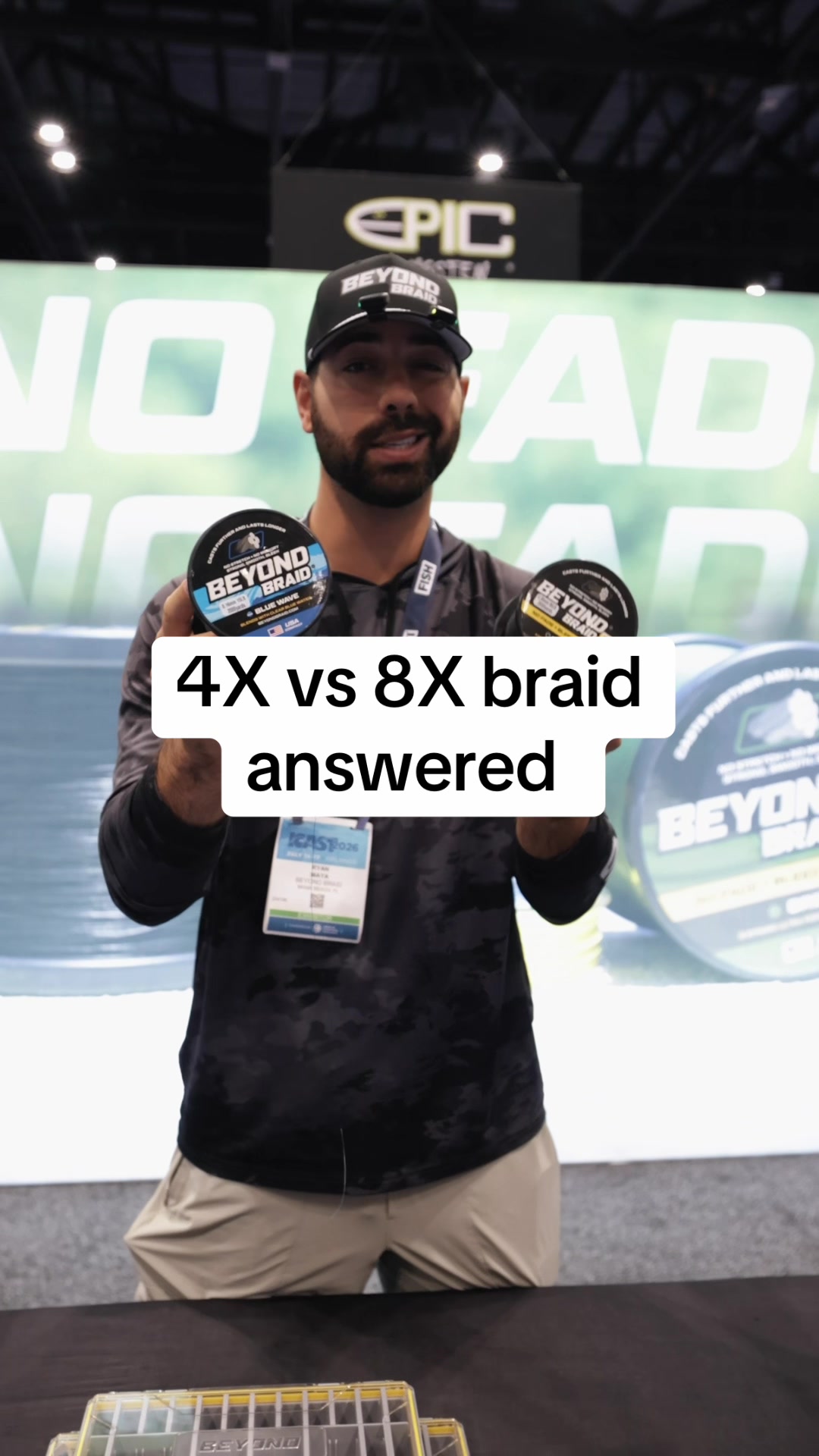 TikTok post by @ryanmayaa for Beyond Braid. Caption reads: [...] braided line questions answered @Beyond....