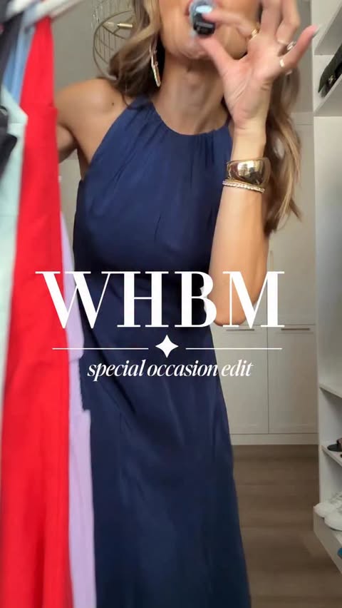 Instagram post by @zee_styledit for White House Black Market. Caption reads: Special occasion dressing but make it timeless ✨....