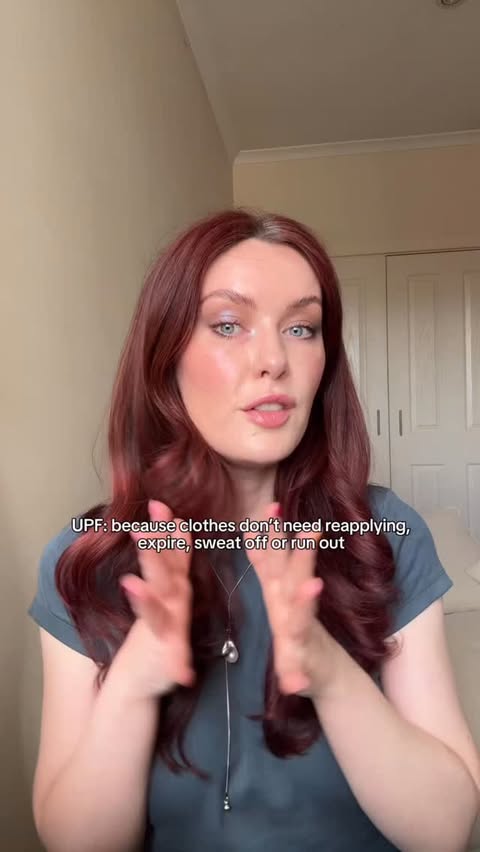 Instagram post by @hannahcollingwoodenglish for Solbari. Caption reads: [...] actually protect from UV?

I got to ask....