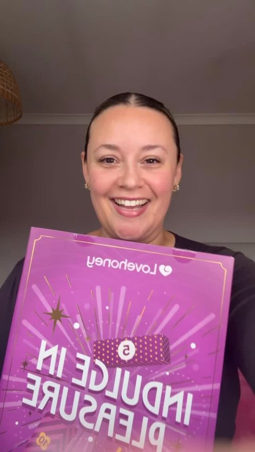 Instagram post by @ashleigh.huish for Lovehoney. Caption reads: AD | Im sorry, an advent calendar for self....