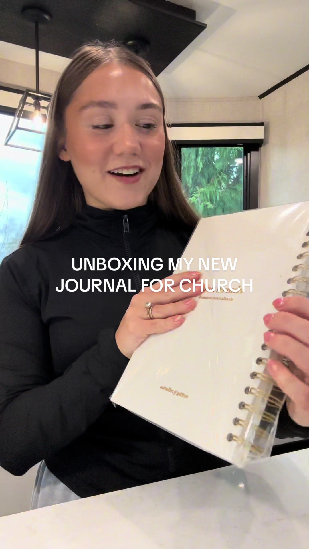 TikTok post by @tatyanahh for Steadfast and Sustained. Caption reads: [...] journal for church notes 🤩 @Steadfast And....