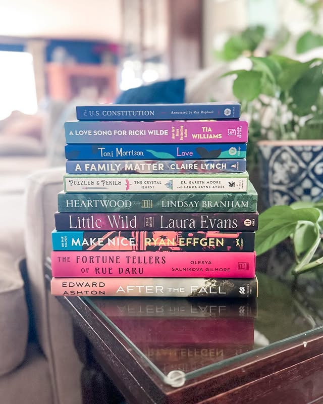 Instagram post by @amy_alwaysreading for Berkley Publishing Group. Caption reads: ✨What’s New Wednesday—Book Mail Edition Many....
