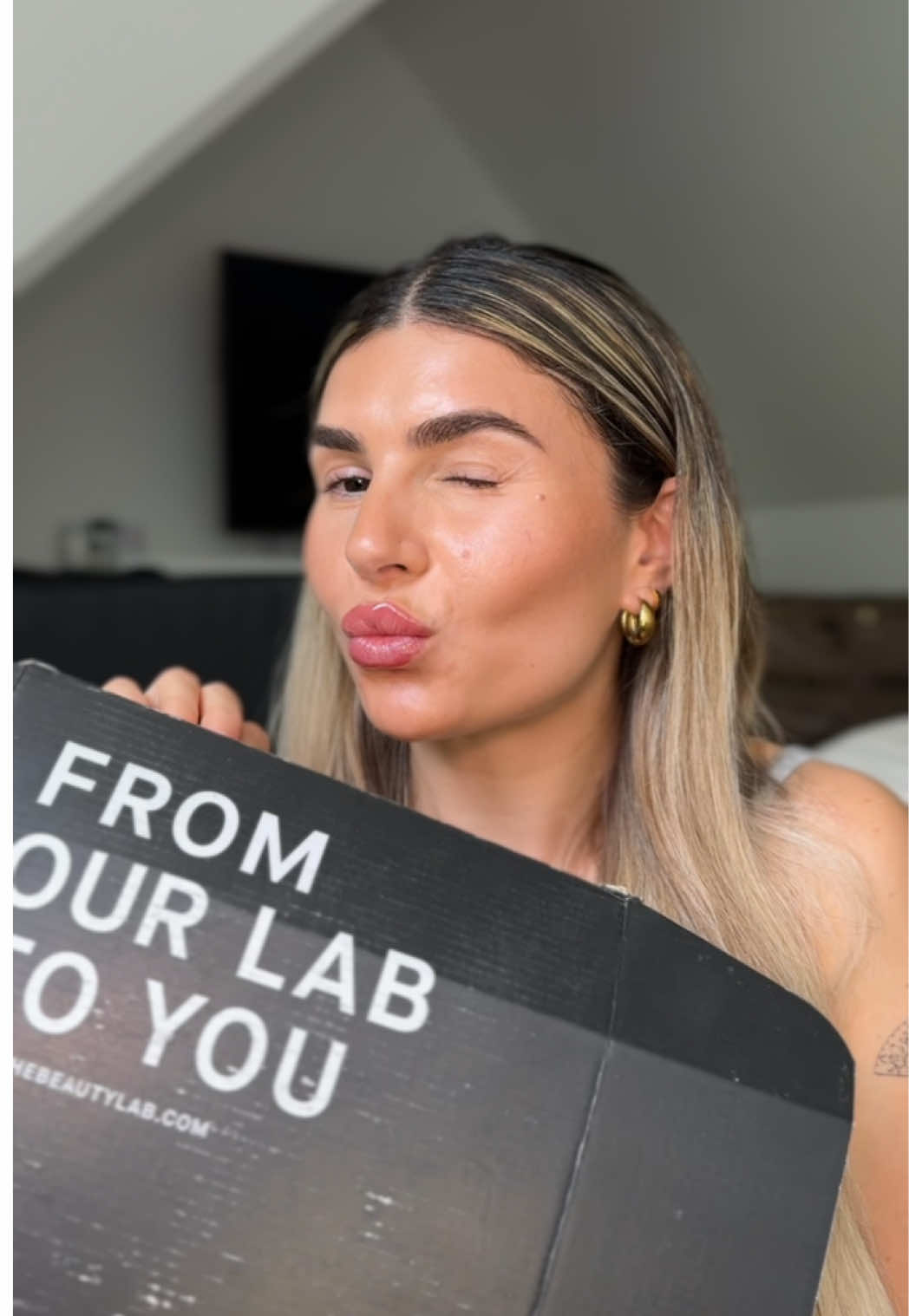 TikTok post by @sophieelenah for Niche Beauty Lab. Caption reads: gifted by Niche Beauty Lab If you've been waiting....