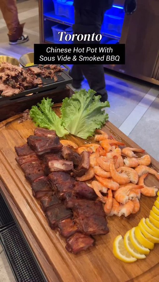 Instagram post by @liuyishou.toronto for GTAeatsNmeets, Toronto. Caption reads: 🌟 Experience something new at Liuyishou Hotpot!....