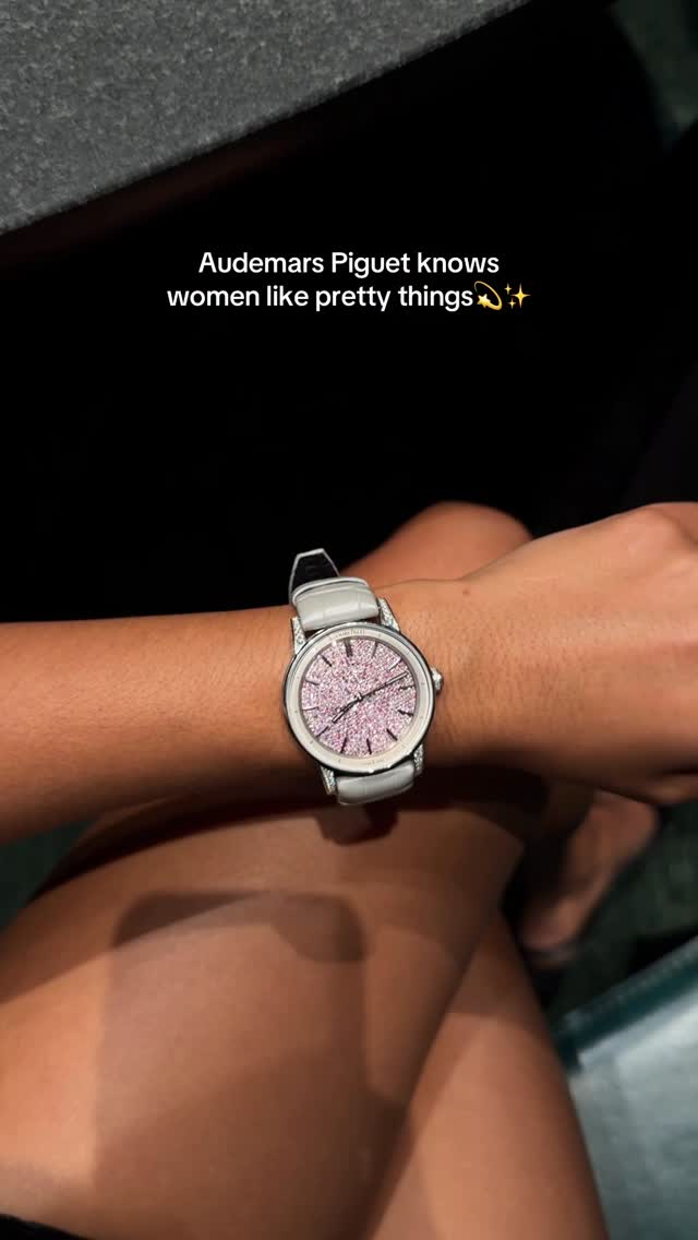 Instagram post by @atiqadar for Audemars Piguet. Caption reads: we love sparkly things 💫✨😌 @audemarspiguet....