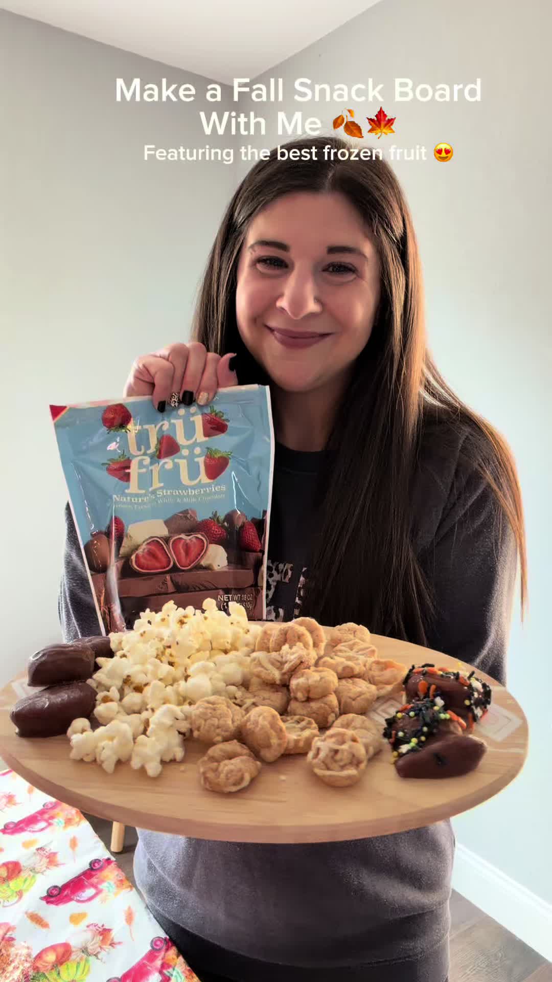 TikTok post by @n_marie92 for Tru Fru. Caption reads: [...] #snacktok #healthydessert #trufru.