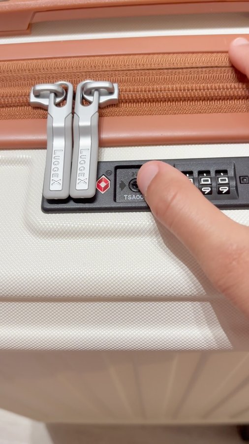 Instagram post by @moonstendesign for LuggeX. Caption reads: [...] when you’ve got the right luggage. Luggex,....