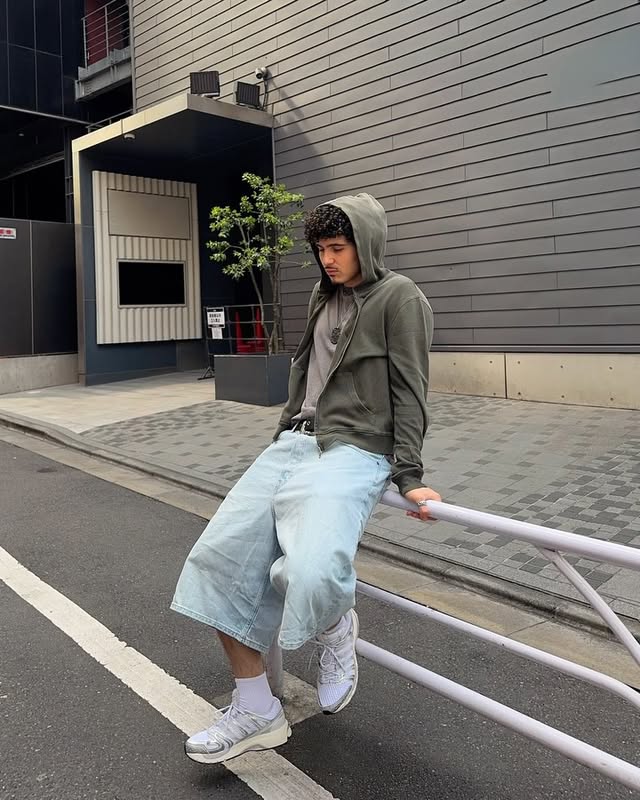 Instagram post by @yosefelm for WEEKDAY. Caption reads: #ad @weekdayofficial Festival outfits? Locked in..
