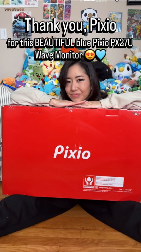 Instagram post by @osha_mami for Pixio Gaming. Caption reads: Thank you @pixiogaming for sponsoring this video....