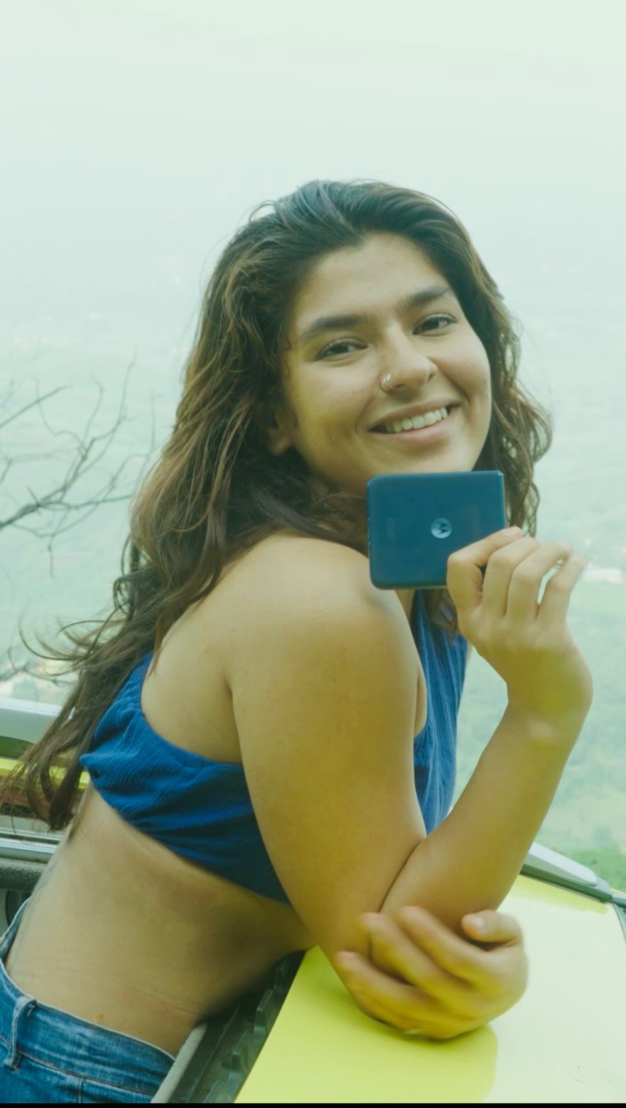 Instagram post by @_ninosaur for Motorola. Caption reads: Dangerously cool, effortlessly me!
From tree....