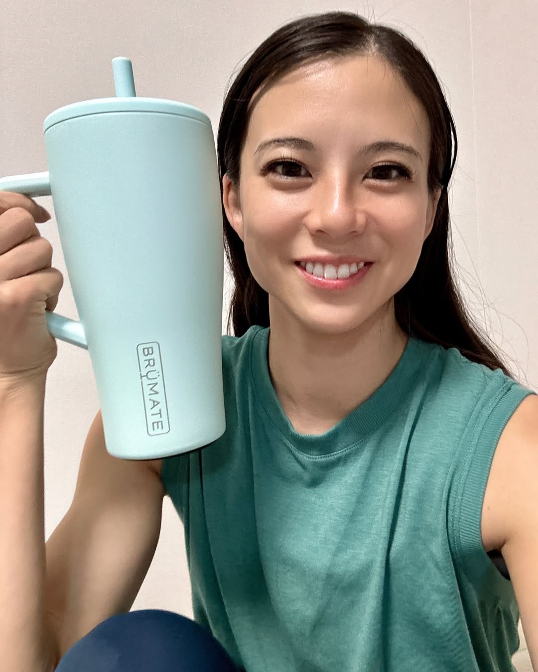 Instagram post by @saesae.m81 for BrüMate. Caption reads: 🫗🧊🥤

YouTubeなど動画作業がかなり増え集中しすぎて水分補給を忘れがちに、、、
そこで....
