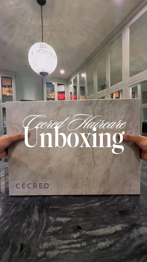 Instagram post by @iamshaunie for CÉCRED. Caption reads: unboxing @cecred new styling collection thank you....