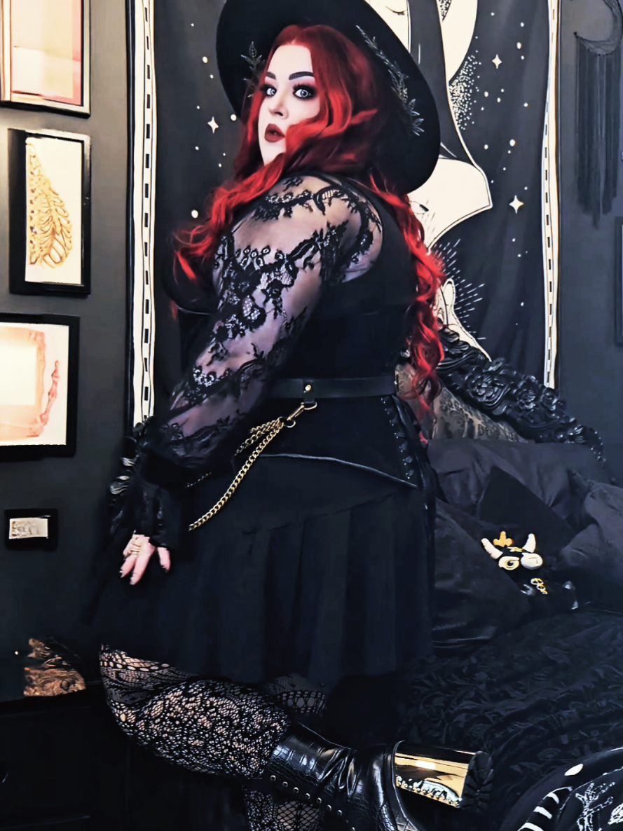 TikTok post by @ladychiara86 for KILLSTAR. Caption reads: [...] Full Outfit was gifted by @KILLSTAR Necklace....
